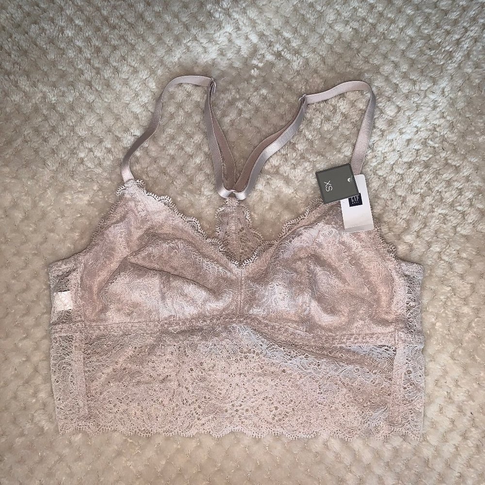 NWT GAP Pastel Pink Lace Bralette